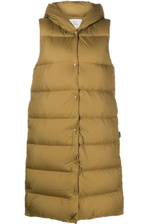 Women's Lightweight Down Quilted Puffer Vest PU Leather Zipper Winter Gilet  Vest Outerwear Padded Sleeveless Jacket Coat 