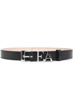 Emporio Armani Logo-buckle leather belt