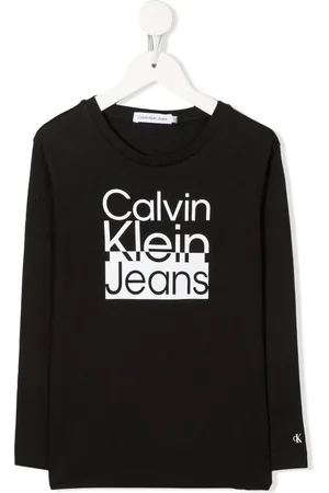 Calvin Klein Jeans Disrupted Logo long-sleeve Top - Farfetch