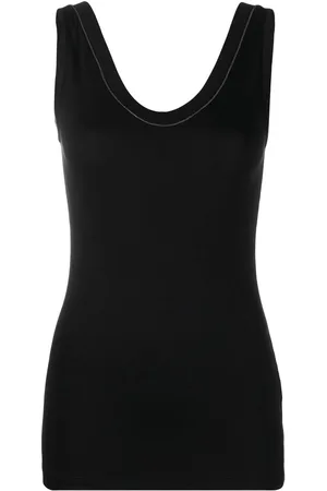 Brunello Cucinelli Scoop neck sleeveless top
