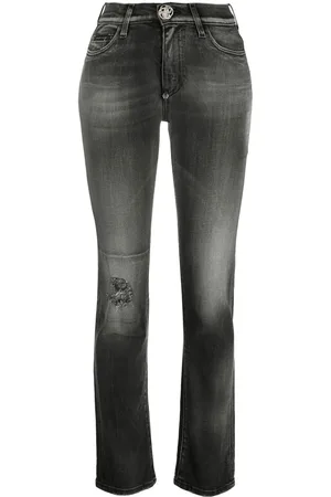 Philipp Plein Logo-plaque denim jeans