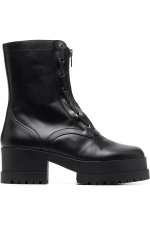 Robert Clergerie Women Leather Boots - 60mm zip-up leather boots