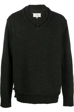 Maison Margiela Elbow-patch knitted jumper