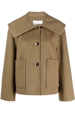 Ganni Single-breasted oversized jacket