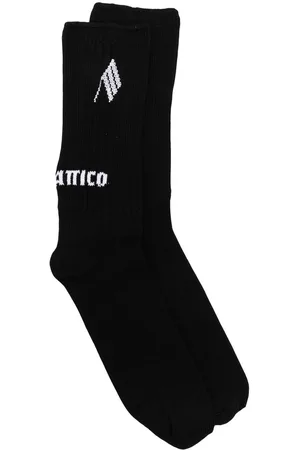 The Attico Intarsia-knit logo socks