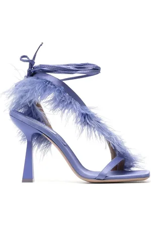 Sebastian Marie A. 110mm feather-trim sandals