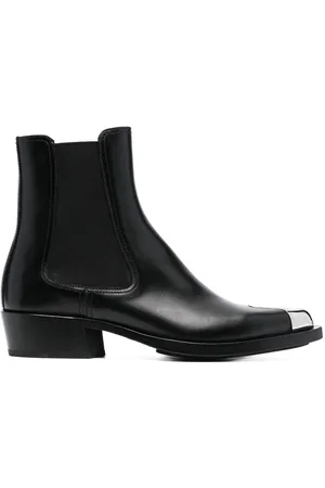 Alexander McQueen Toe-cap 35mm leather boots