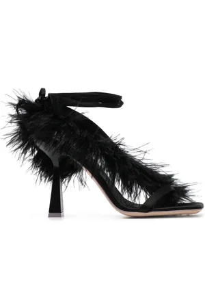 Sebastian Marie A. 110mm feather-trim sandals