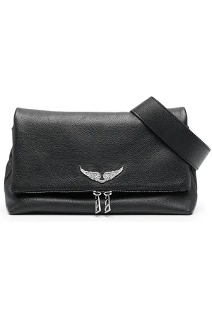 Zadig & Voltaire Logo-plaque leather shoulder bag