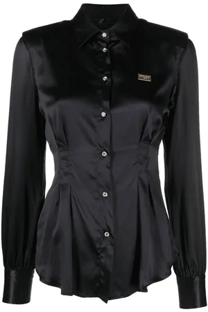 Philipp Plein Button-up padded-shoulder shirt