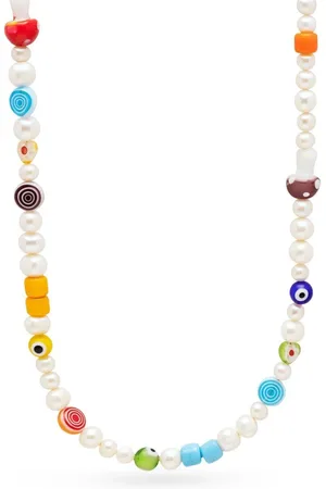 Nialaya Pearl-embellished glass choker