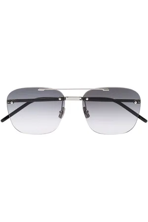 Louis Vuitton Silvertone Rimless Metal Attraction Sunglasses