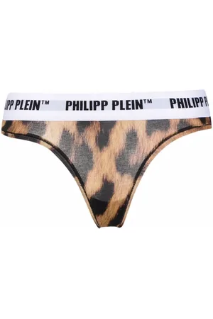 Philipp Plein rhinestone-embellished Logo Thong - Farfetch