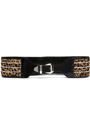 Philipp Plein Leopard-print waist belt