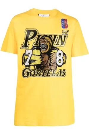 New Era NBA City Gothic LA Lakers Oversized T-Shirt, Black / Yellow