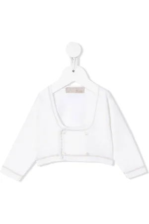 LA STUPENDERIA Double-breasted crop cardigan