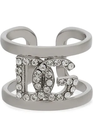 Dolce & Gabbana Rhinestone-embellished logo ring