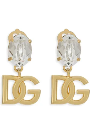 Dolce & Gabbana DG-logo rhinestone-embellished earrings