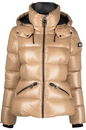 Moncler Akebia Quilted Patent-Shell Down Jacket