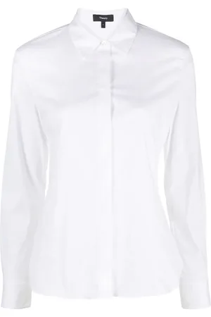 THEORY Concealed placket shirt