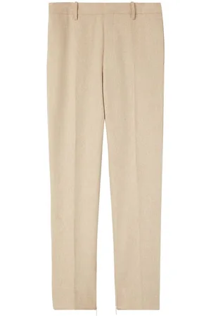 OFF-WHITE Logo-tag slim-cut trousers