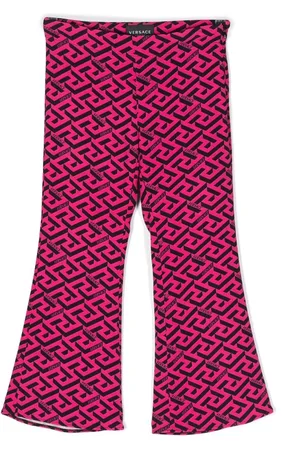 Versace Shells Flared Trousers With Striped Print | Lyst