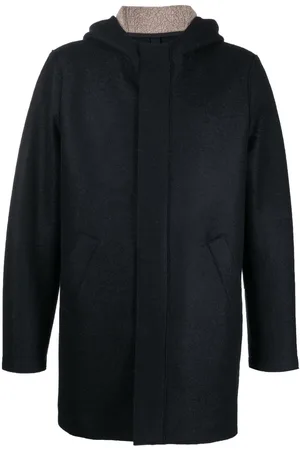 Harris Wharf London Hooded felt coat