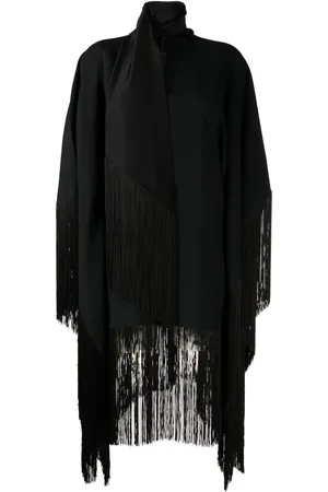 ‎Taller Marmo‎ Mrs. Ross Piccolo scarf fringed kaftan dress