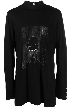 Rick Owens Graphic-print long-sleeved T-shirt