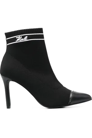 Karl Lagerfeld 95mm heeled pointed boots