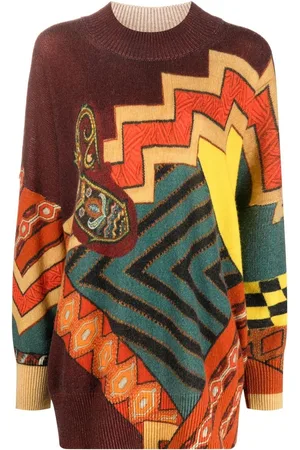 Etro Geometric-print wool jumper