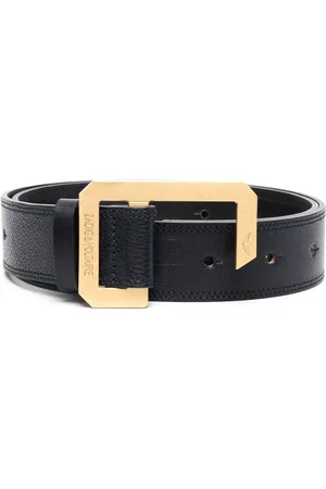 Zadig & Voltaire Deconstructed-buckle leather belt