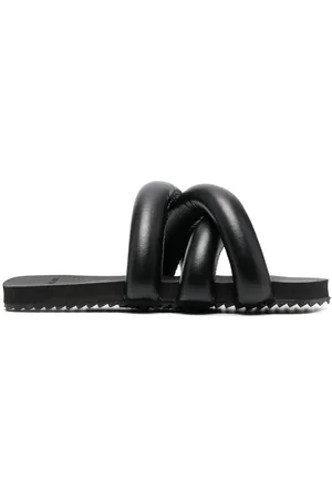 Blaire Leather Slide Sandals in Black | Dr. Martens