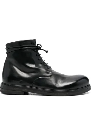 MARSÈLL Polished-leather lace-up boots