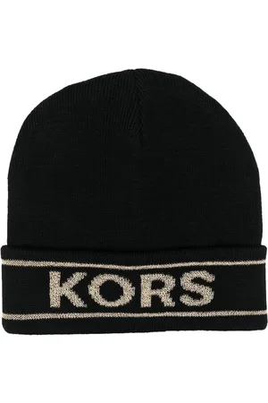 Michael Kors Intarsia-knit logo beanie