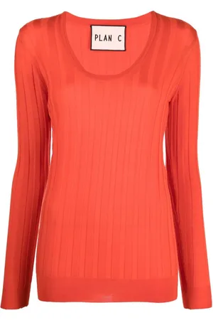 Plan C Ribbed knitted top