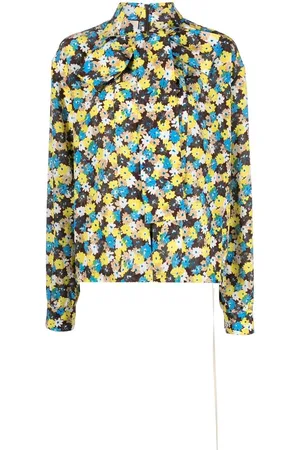 Plan C Floral print silk shirt