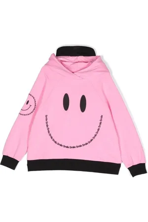 Wauw Capow by Bangbang Smile-print cotton hoodie