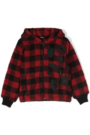 Dsquared2 Checked faux-shearling jacket