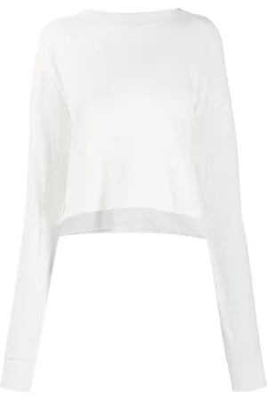 JOHN ELLIOTT Jersey long-sleeved cropped T-shirt
