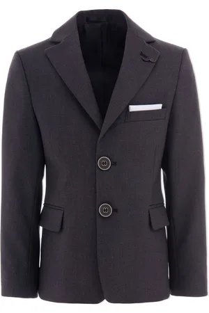 M. Moustache Twill single-breasted blazer