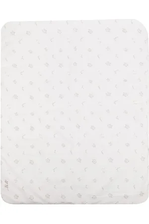 Tartine Et Chocolat Sketch-print cotton blanket