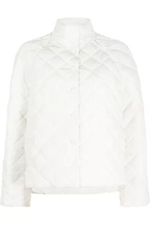 Miss Selfridge Lightweight Quilted Belted Jacket in ivory-White