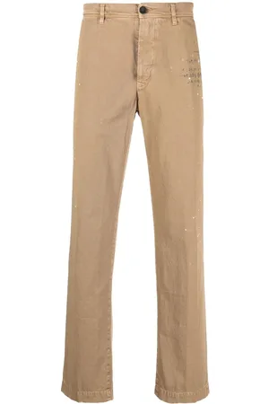Incotex Text-print straight-leg trousers