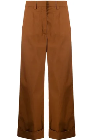 Kenzo Wide-leg cotton trousers