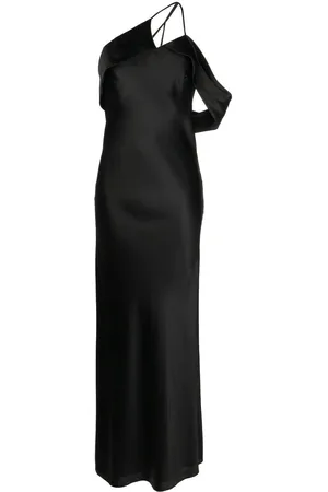 Michelle Mason Bias-cut one-shoulder gown