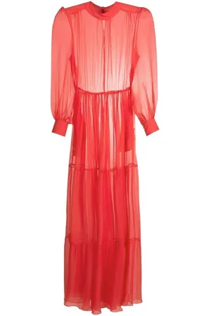 CLUBE BOSSA Bosco silk maxi dress