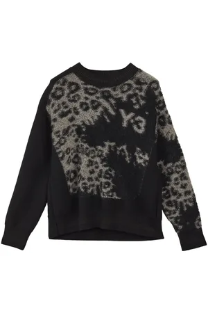 Y-3 Leopard-print crew-neck jumper