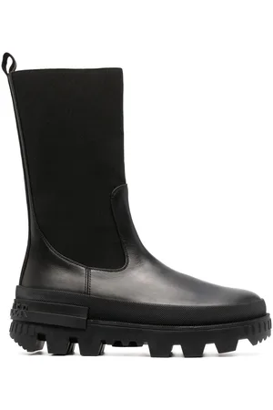 Moncler Ridged-sole panelled boots