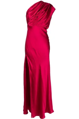 Michelle Mason Asymmetric open-back gown